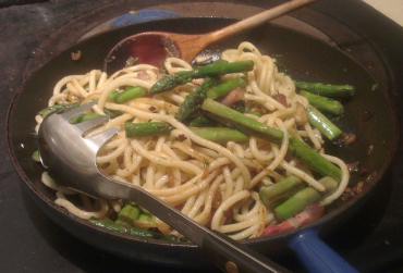 Pici Asparagus with Balsamic Vinegar