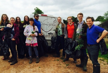 The Demijohn Team head to the hedgerows to pick elderflower