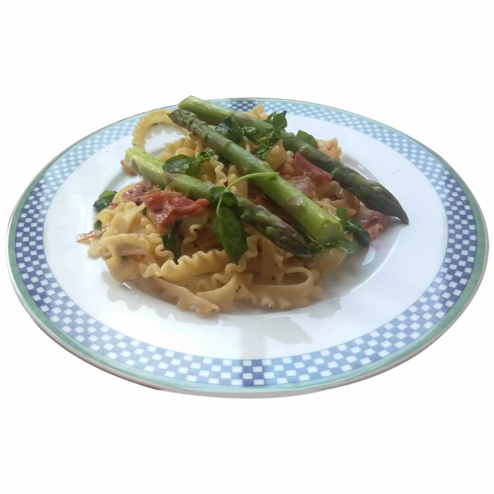 Tayberry Vinegar and Asparagus Tripoline Recipe