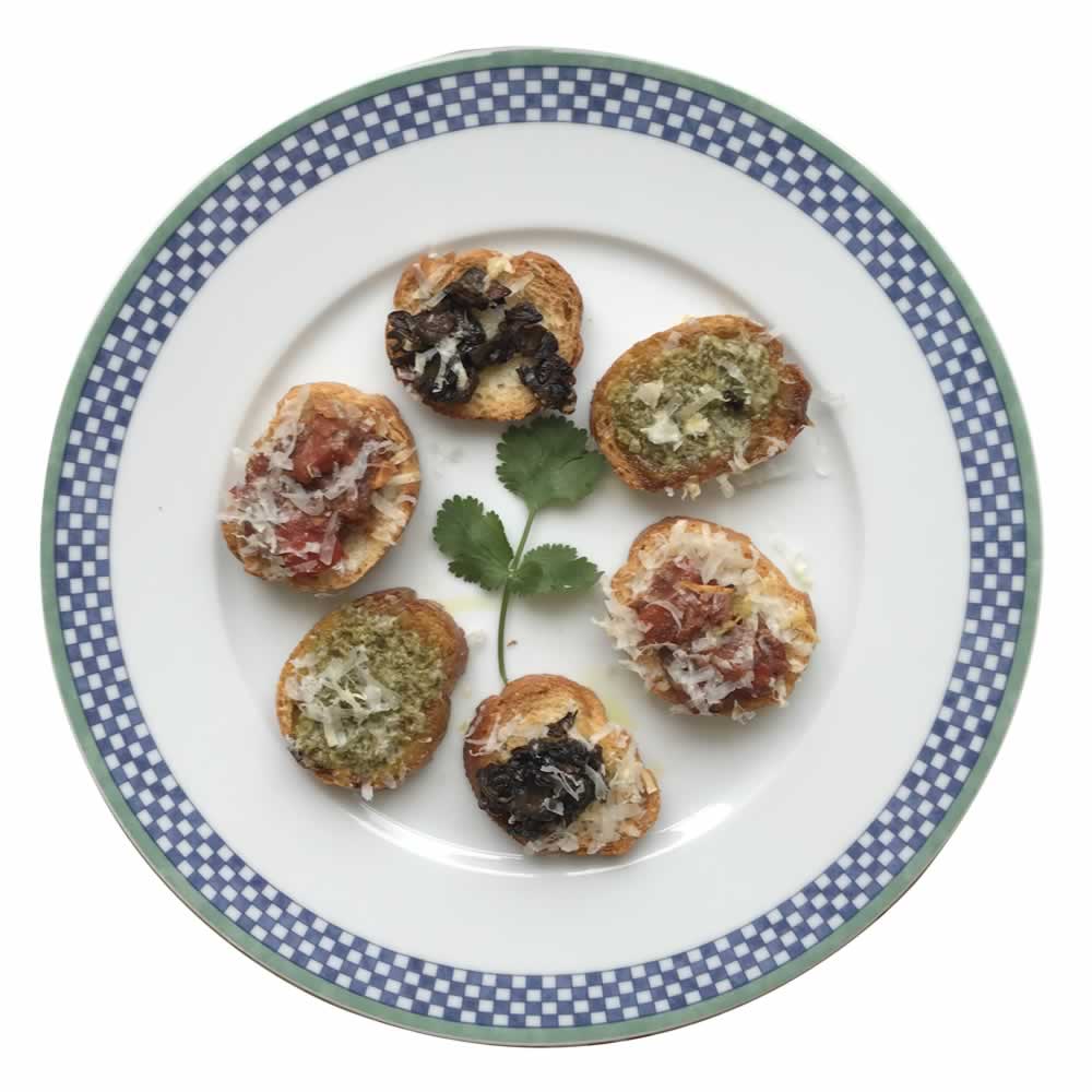 Flora's Fabulous Crostini. A deliciously easy starter for any dinner party.
