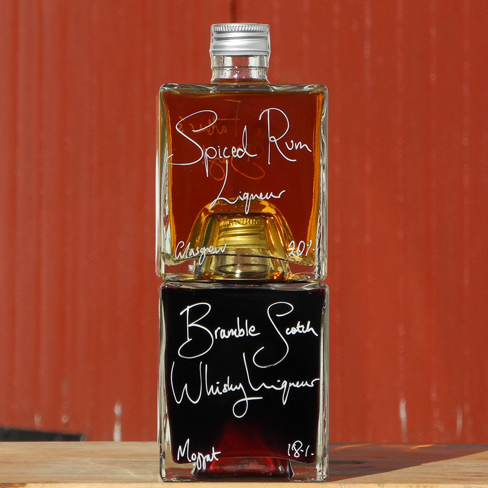 Spiced Rum Liqueur and Bramble Scotch Whisky Liqueur Stacking Gift Set