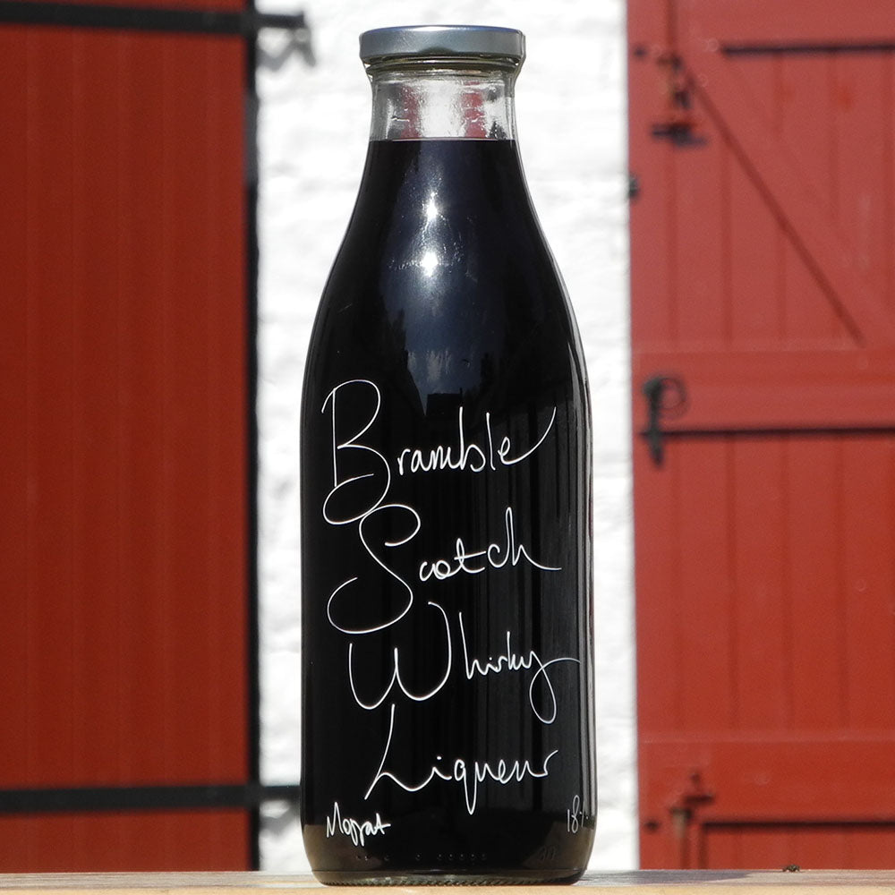 Bramble Scotch Whisky Liqueur 18% in a 1 litre Milk bottle