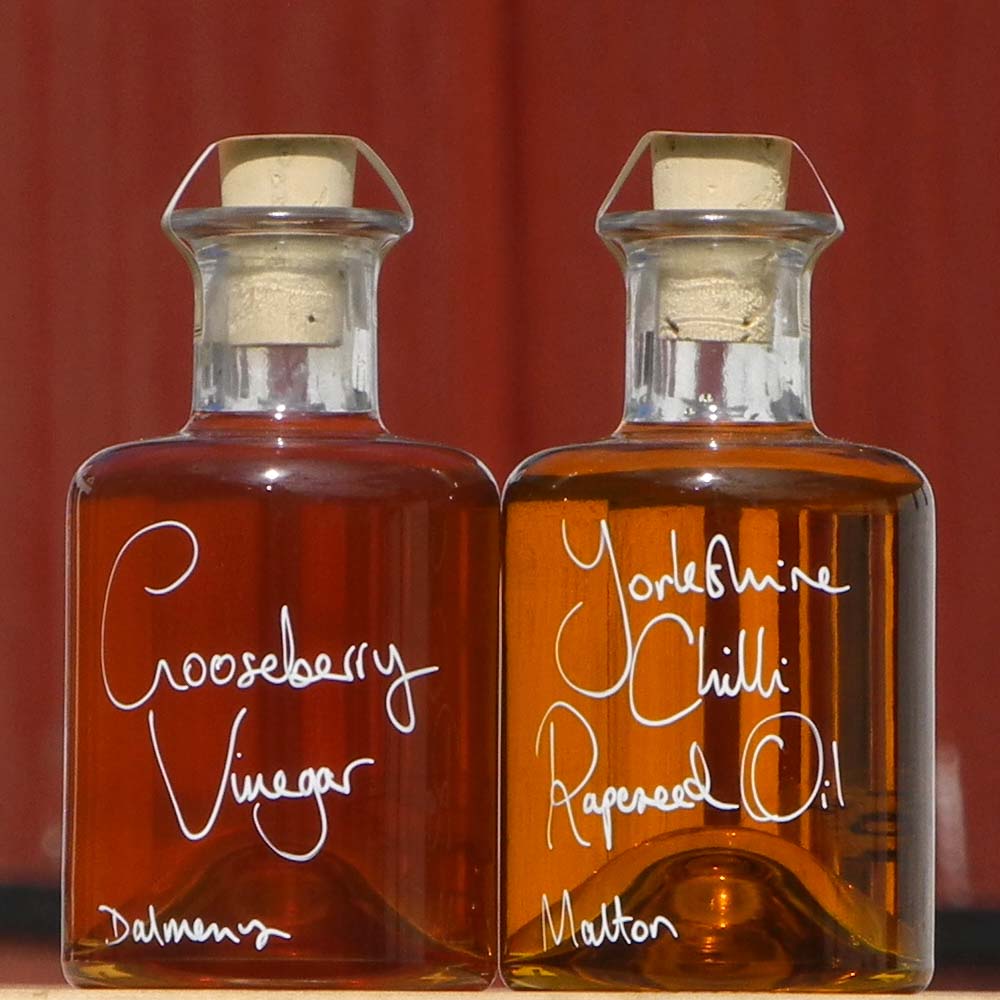 Gooseberry Vinegar and Chilli Oil Pair