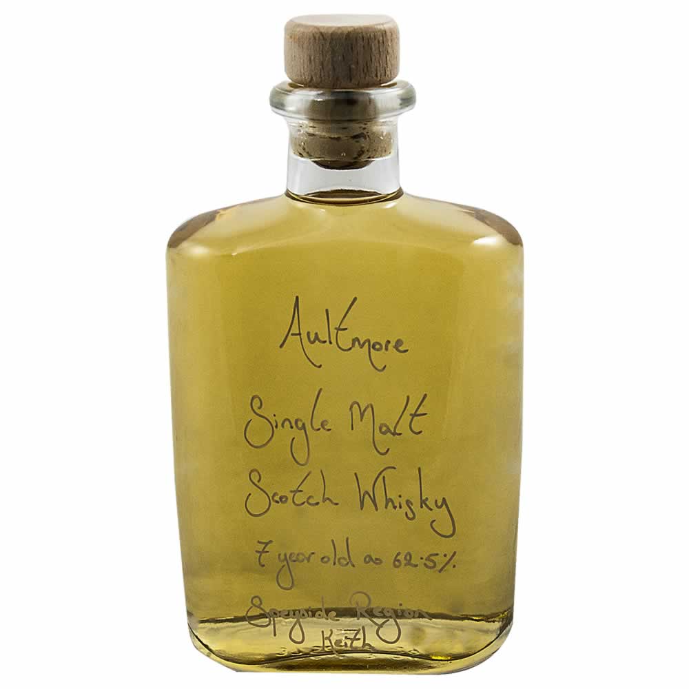 Hipflask of Aultmore 7 Year Old Single Malt Scotch Whisky
