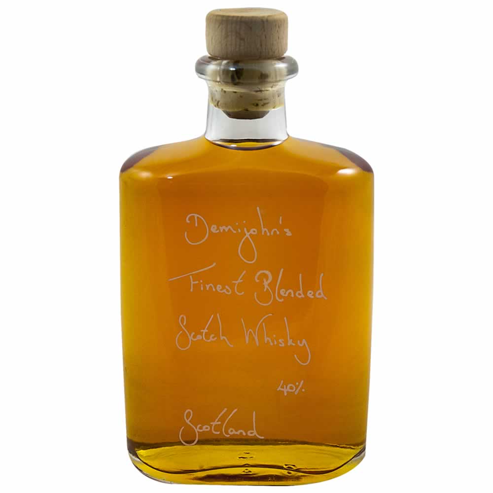 Hipflask of Demijohn's Finest Blended Scotch Whisky