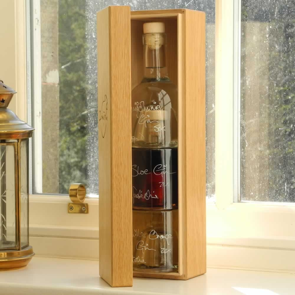 Gin Tower with Oak Gift Box