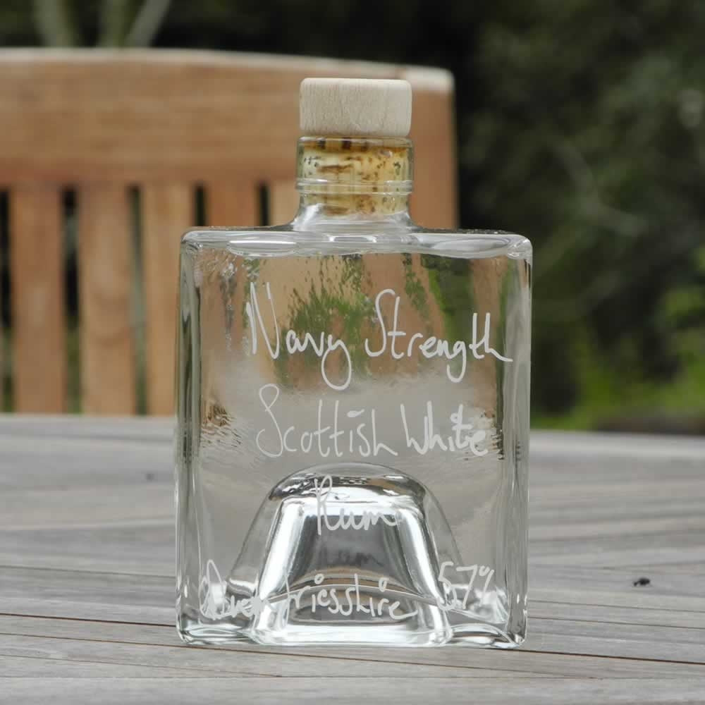 Navy Strength Scottish White Rum Personalised Gift