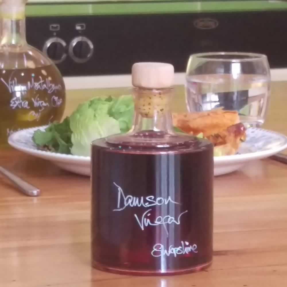 Our new Damson Vinegar in an Impilabile 250ml Base bottle