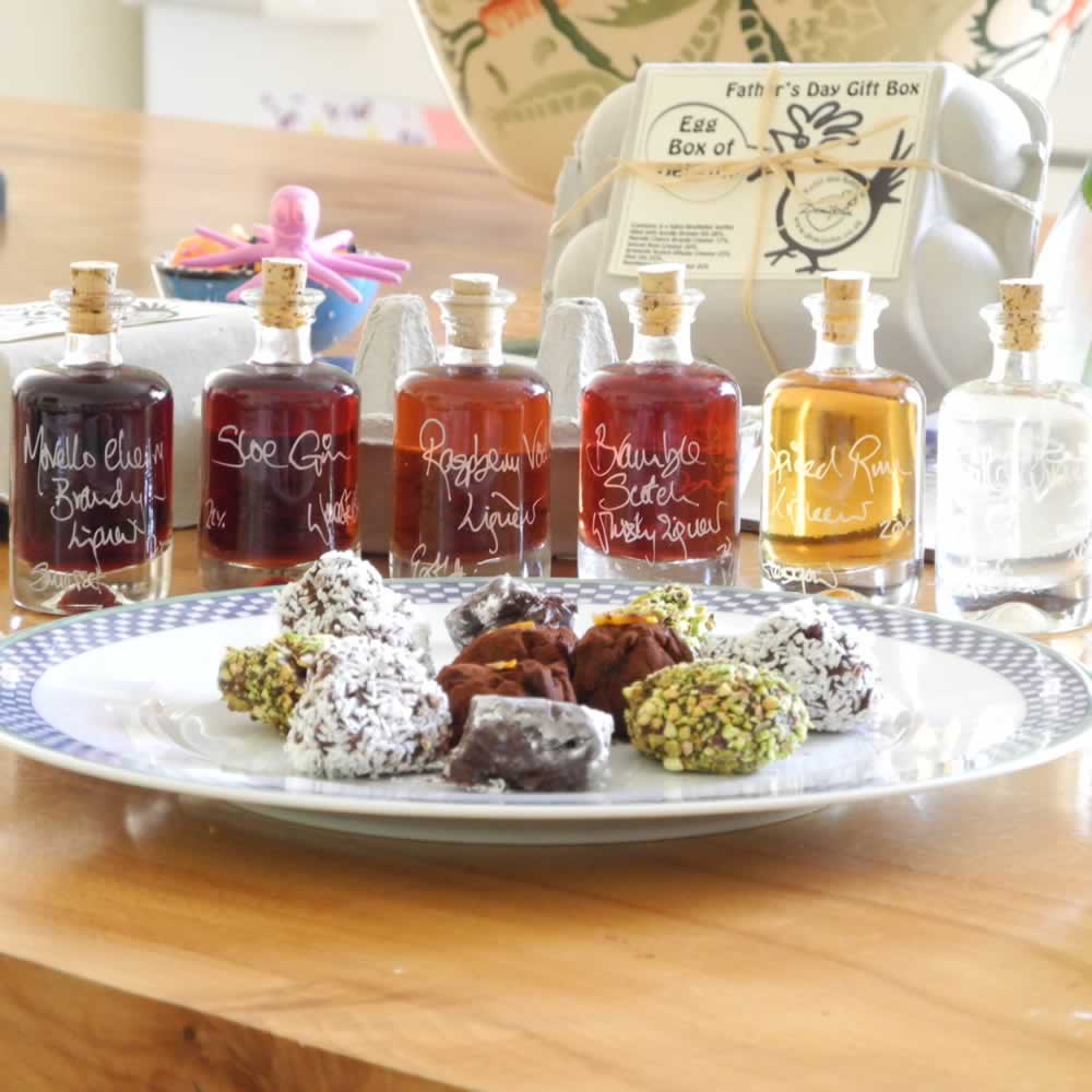 Boozy Truffles are made using 6 of our favourite liqueurs