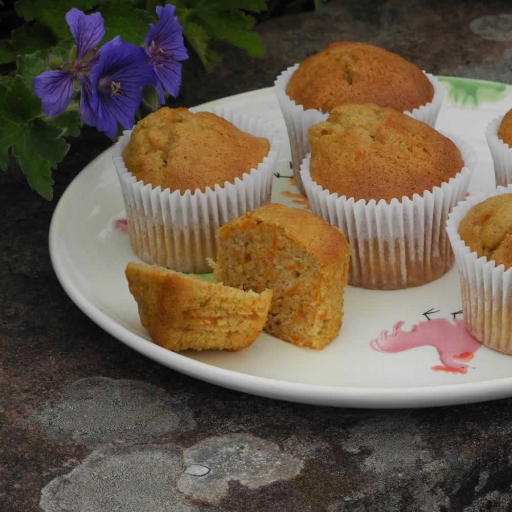 Vegan Carrot Cake Muffins