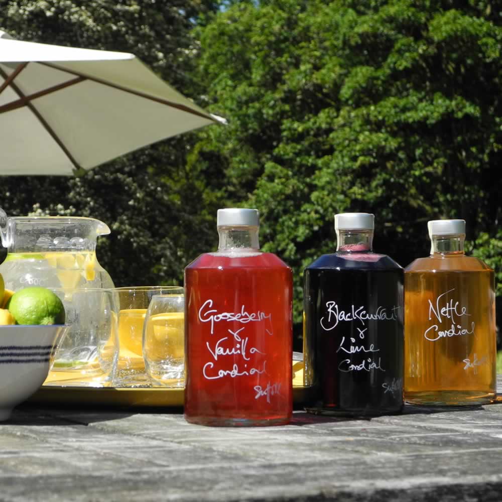 A selection of Demijohn's handmade cordials