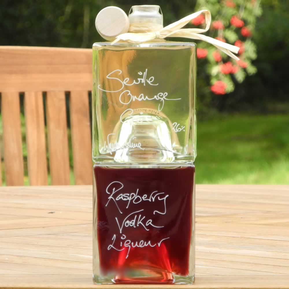 Seville Orange Gin and Raspberry Vodka Stacking Gift Set