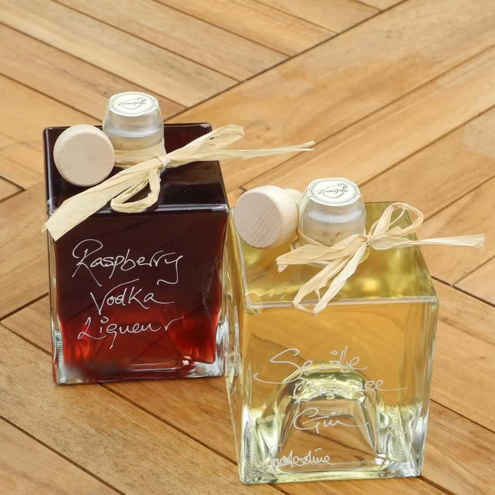 Seville Orange Gin and Raspberry Vodka Stacking Gift Set