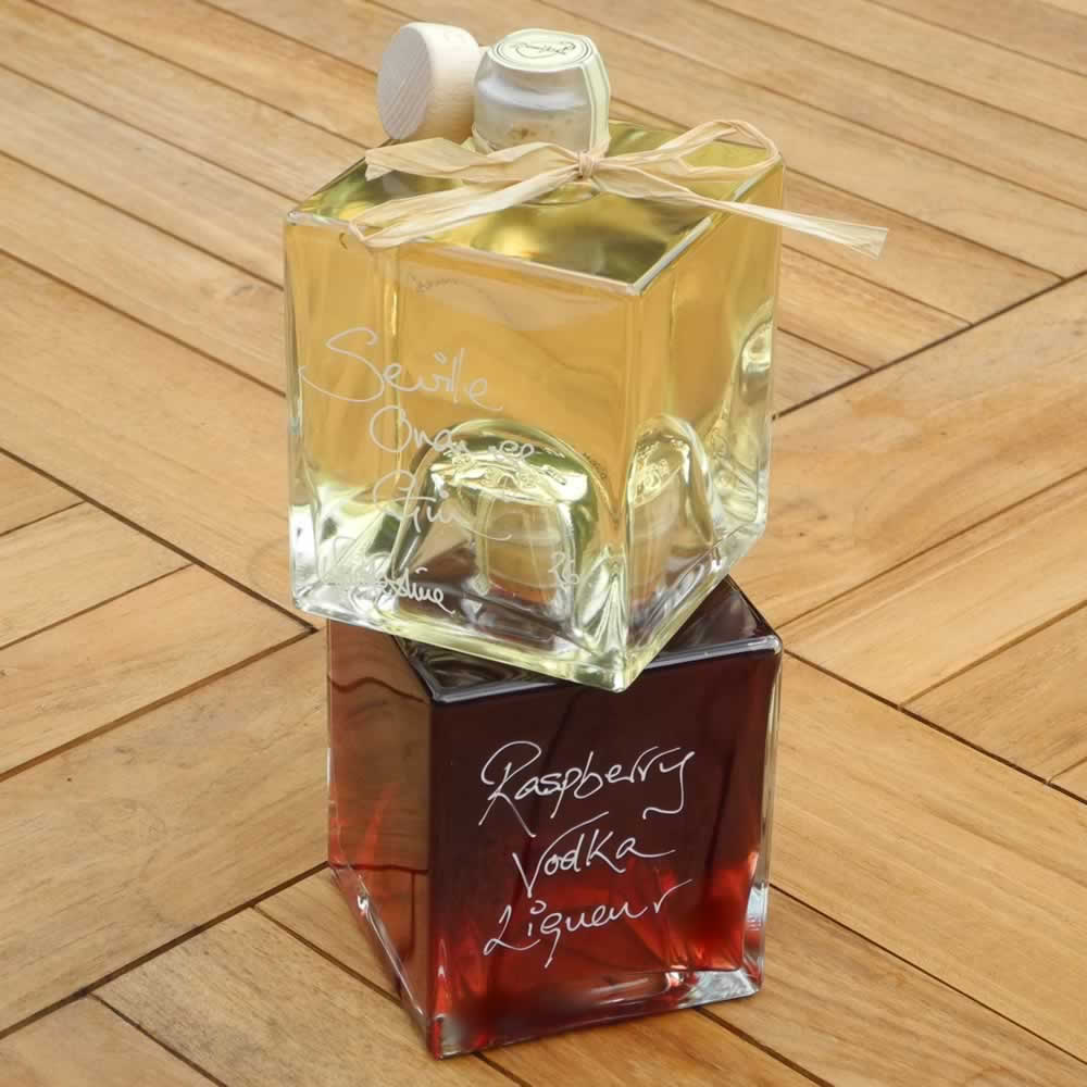 Seville Orange Gin and Raspberry Vodka Stacking Gift Set