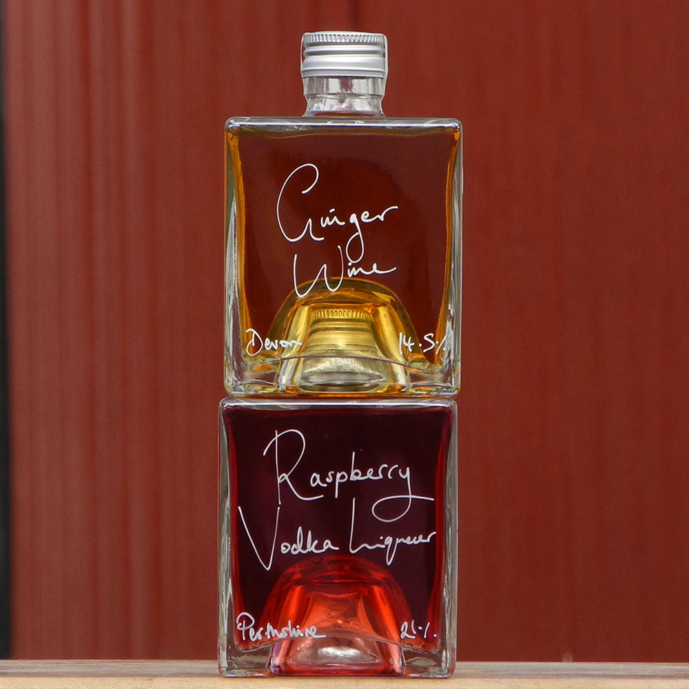 Raspberry Vodka Liqueur and Ginger Wine Stacking Gift Set