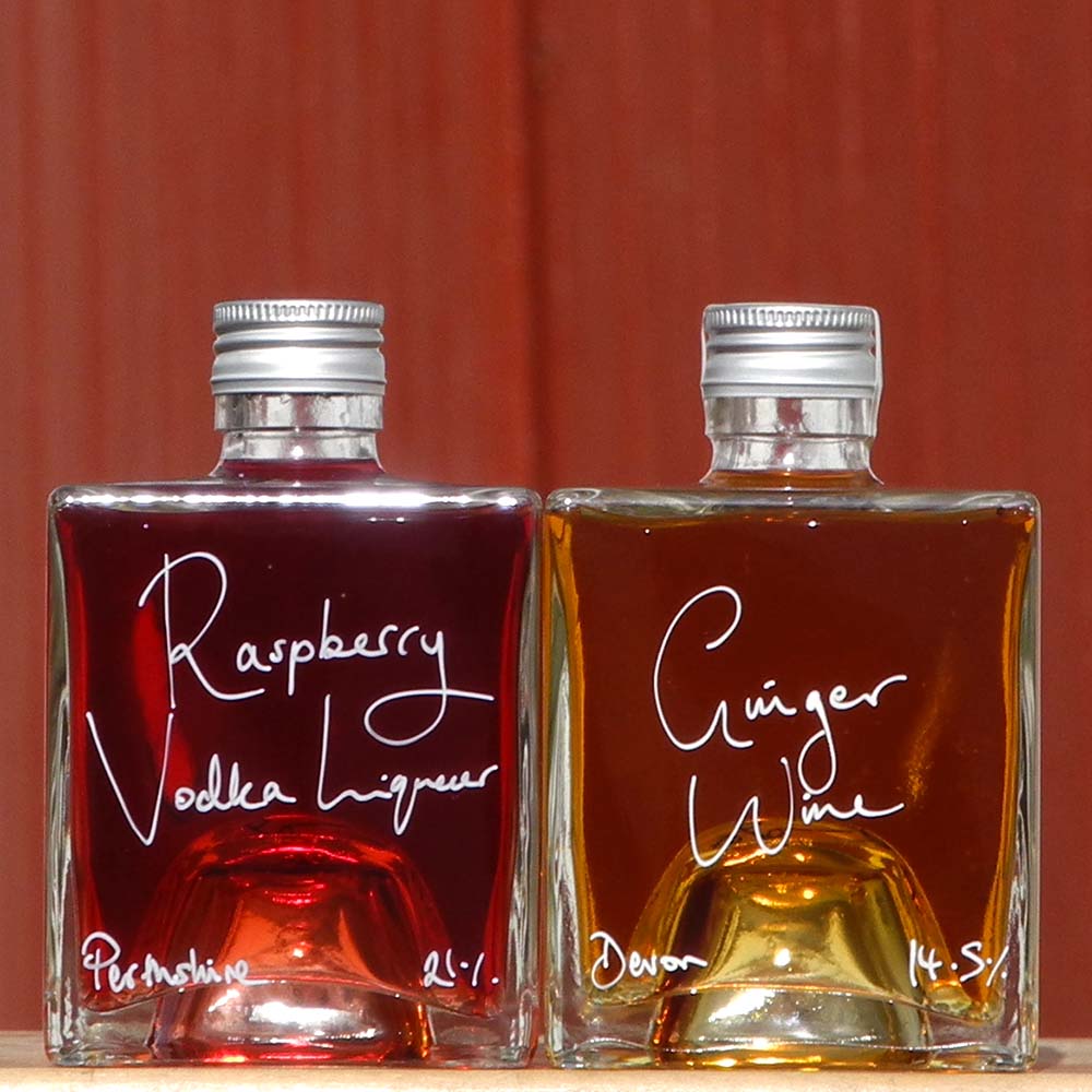 Raspberry Vodka Liqueur and Ginger Wine Stacking Gift Set