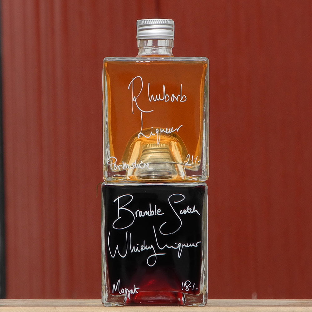 Bramble Scotch Whisky Liqueur and Rhubarb Liqueur Stacking Gift Set