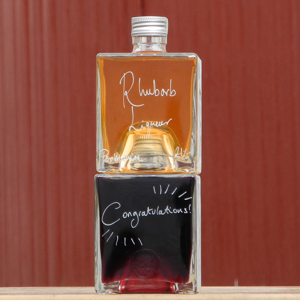 Bramble Scotch Whisky Liqueur and Rhubarb Liqueur Stacking Gift Set