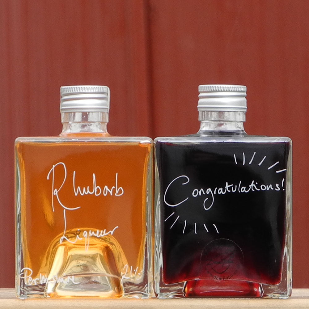 Bramble Scotch Whisky Liqueur and Rhubarb Liqueur Stacking Gift Set