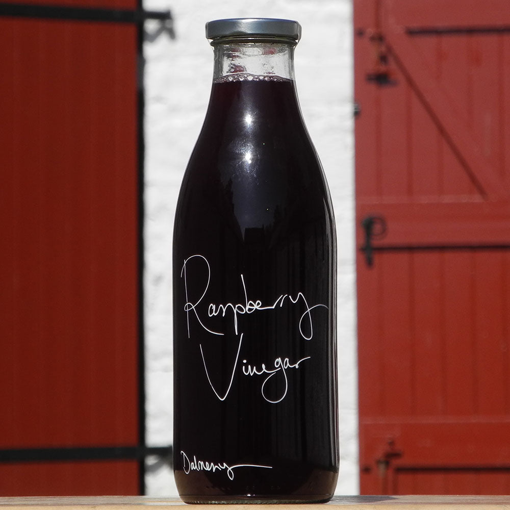 A Litre of Raspberry Vinegar (Milk Bottle)