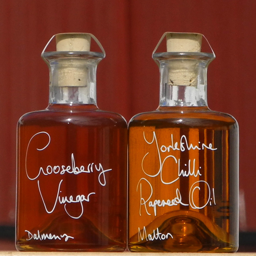 Gooseberry Vinegar and Chilli Oil Pair
