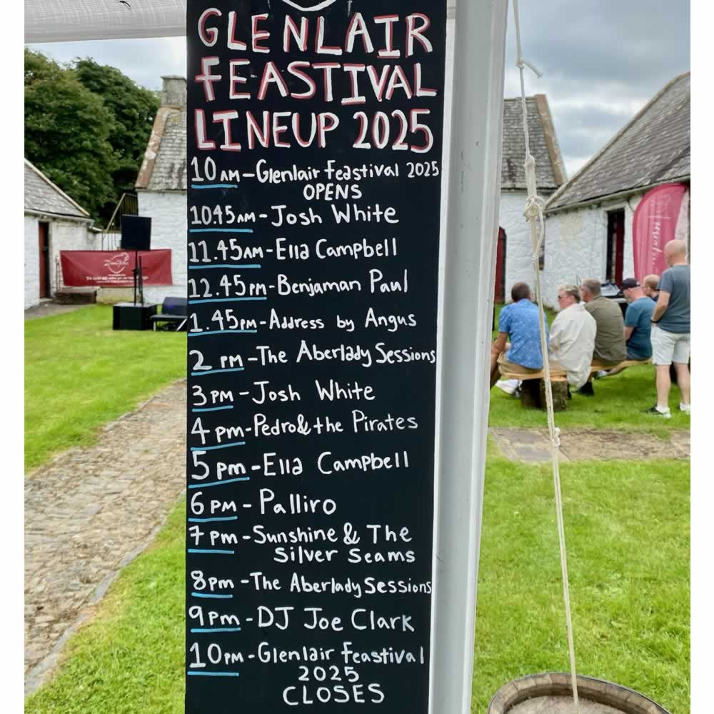 Memories of Glenlair Feastival 2025, an exclusive music festival with food and drink, the line up!