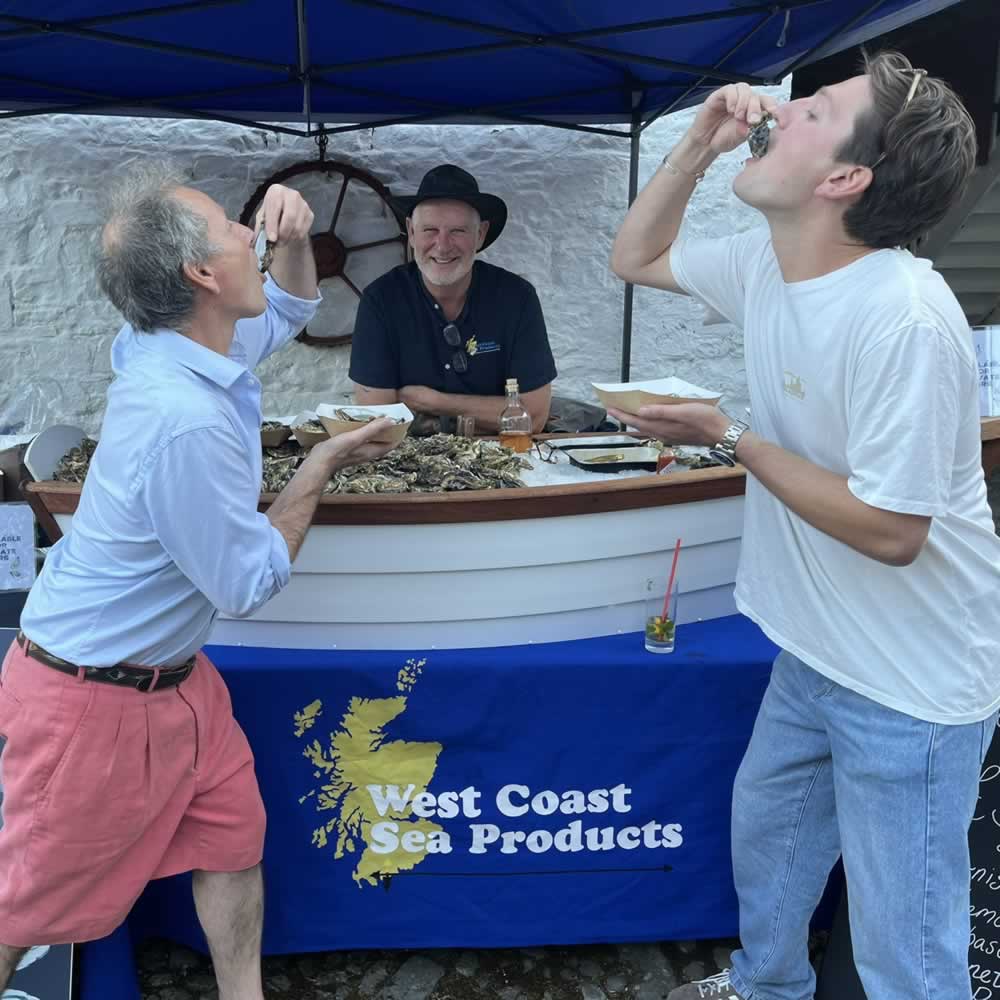 Memories of Glenlair Feastival 2025, an exclusive music festival with food and drink. Shucking Oysters!