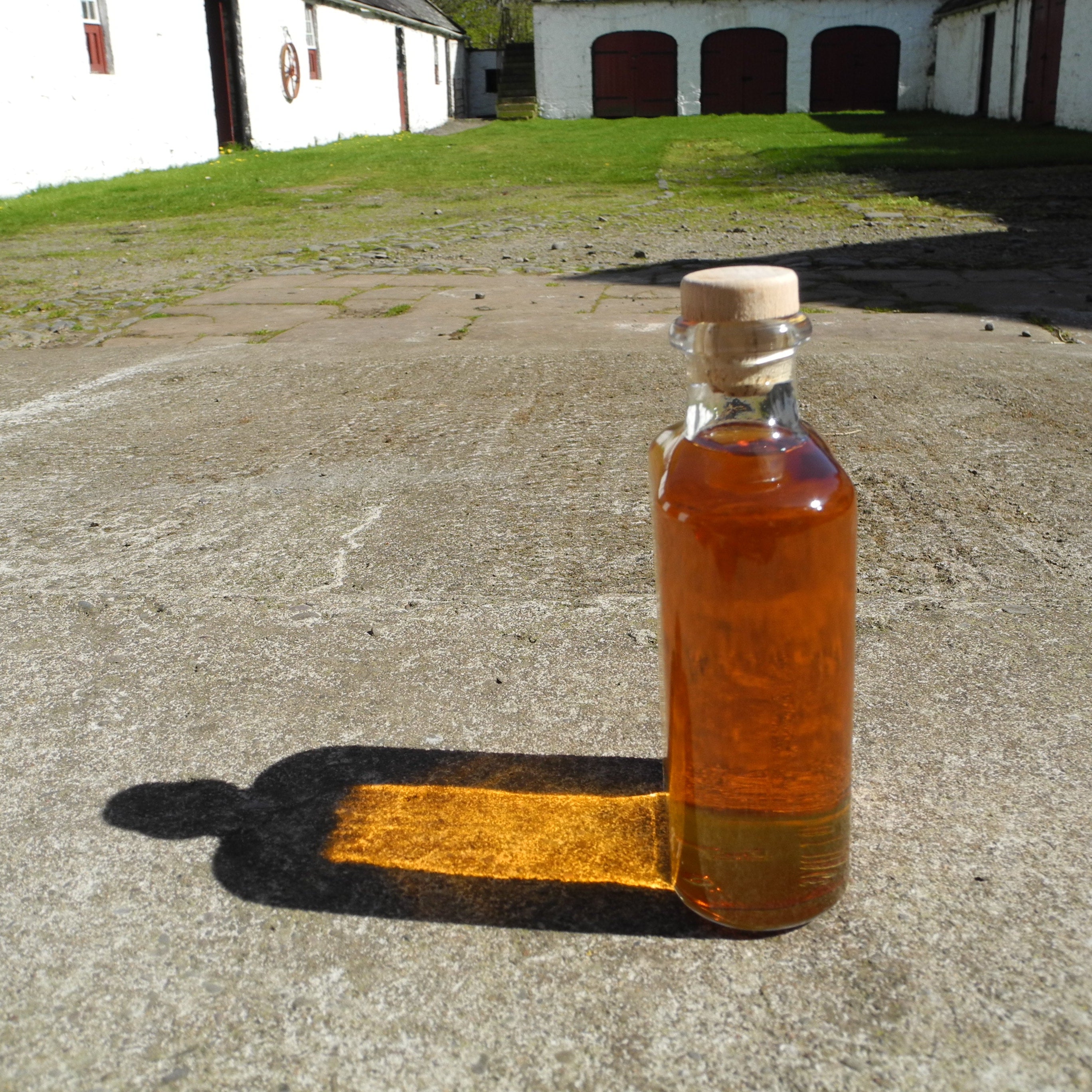 Hipflask of handmade Gooseberry Whisky Liqueur 18%