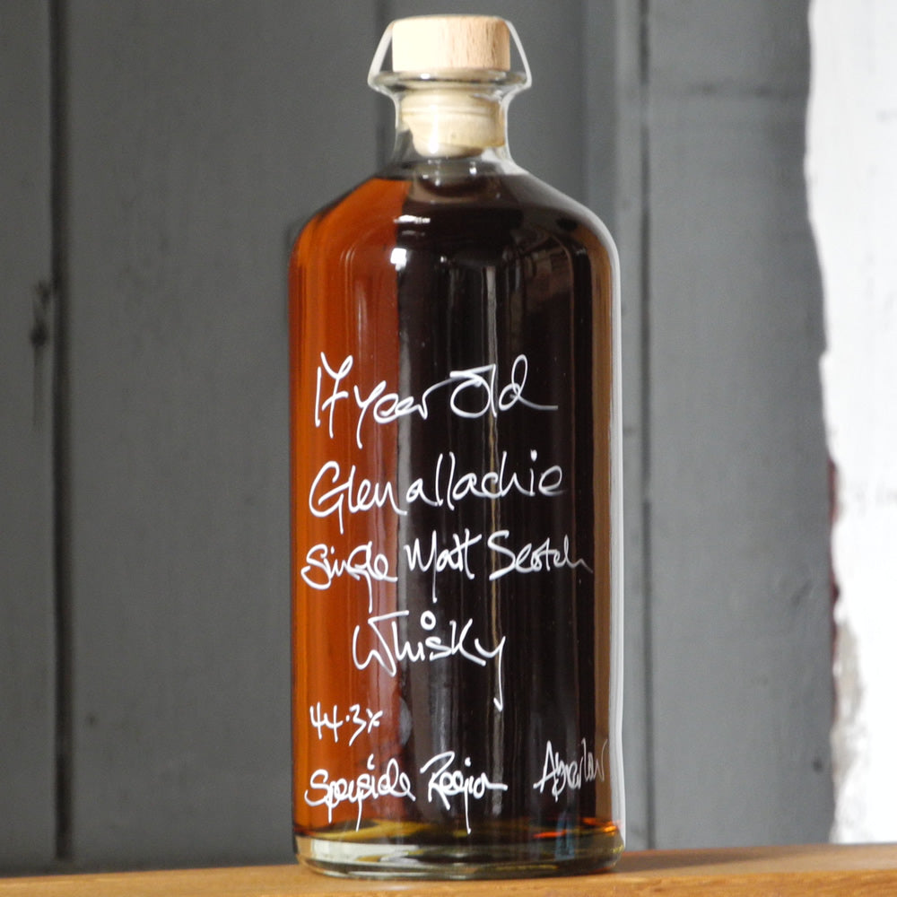 17 year old Glenallachie Single Malt Scotch Whisky 44.3% in a Cubana 700ml bottle