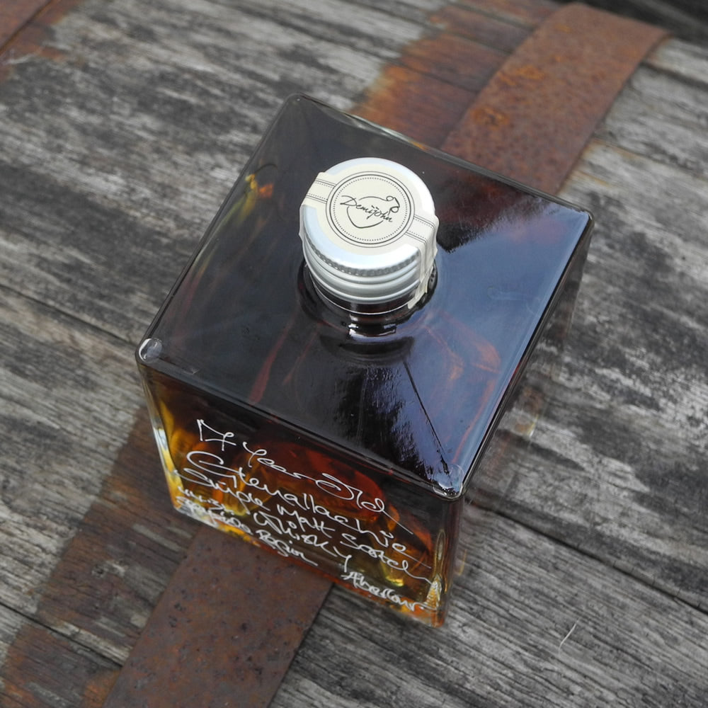 500ml cube shaped bottle of 17 year old Glenallachie Single Malt Scotch Whisky 44.3%