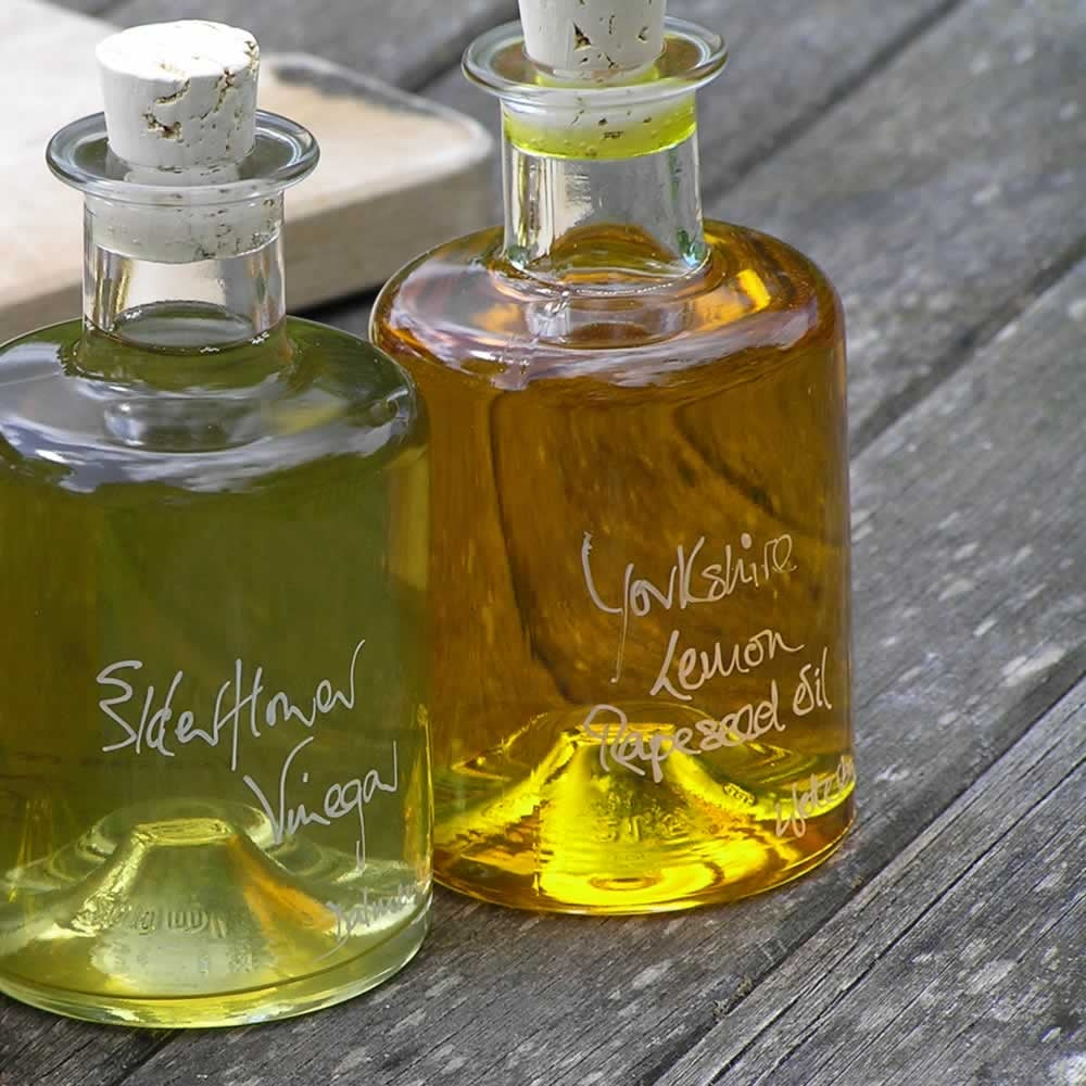Elderflower Vinegar and Lemon Oil Pair