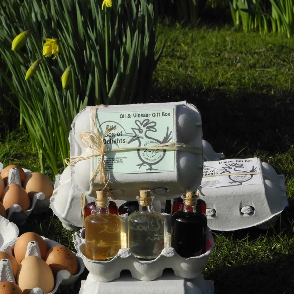 Egg Box of Delights - Oil and Vinegar Gift Set