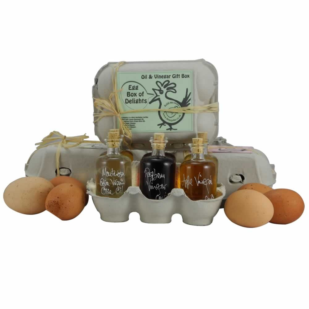 Egg Box of Delights - Oil and Vinegar Gift Set