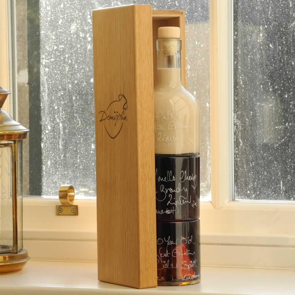 The Brandy Tower (with Oak Gift Box) – Demijohn - The Liquid Deli