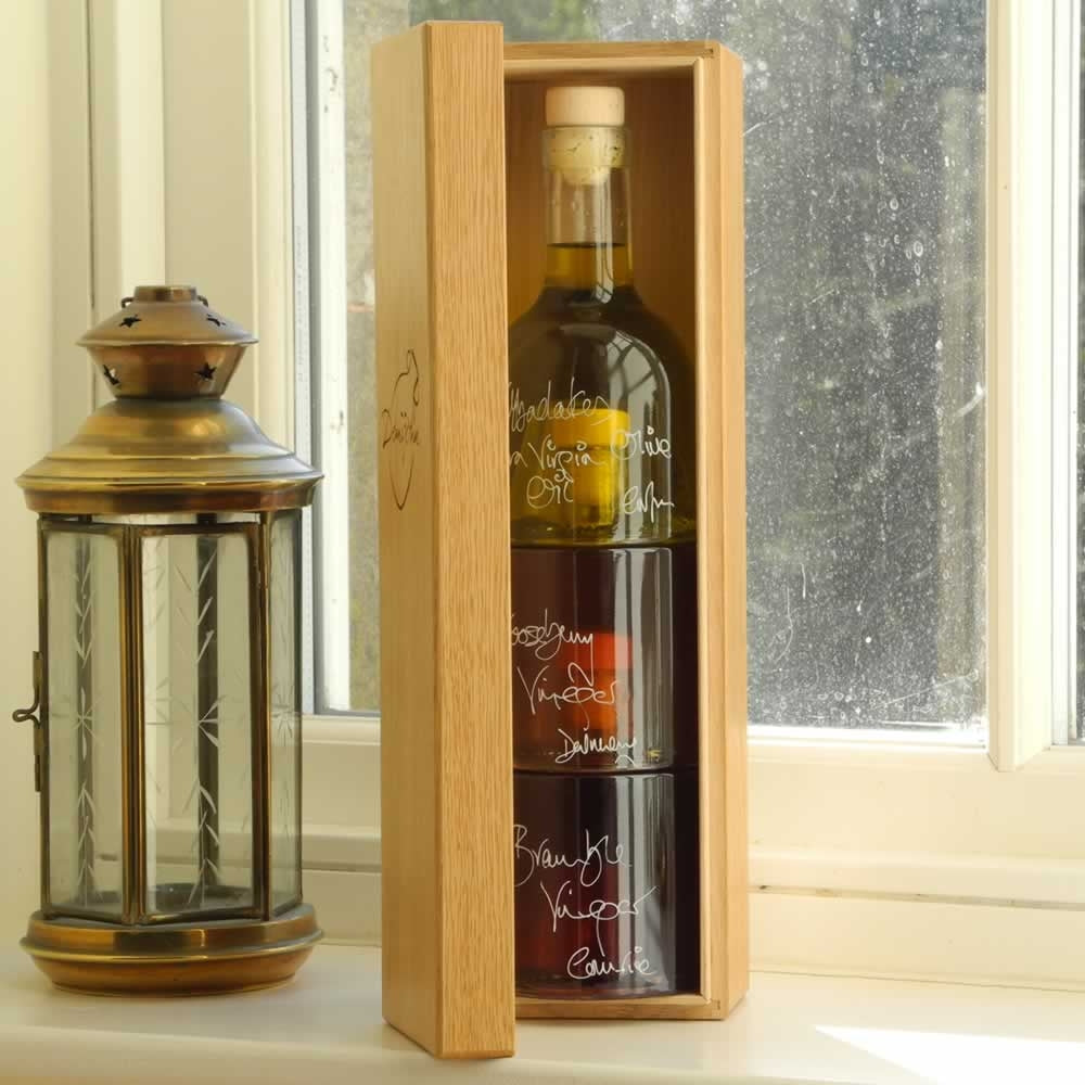 Oil and Vinegar Collection with Oak Gift Box