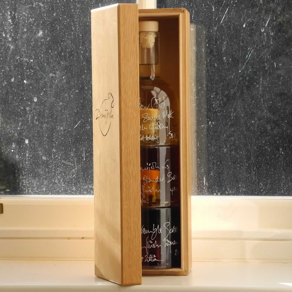 Whisky Collection with Oak Presentation Box