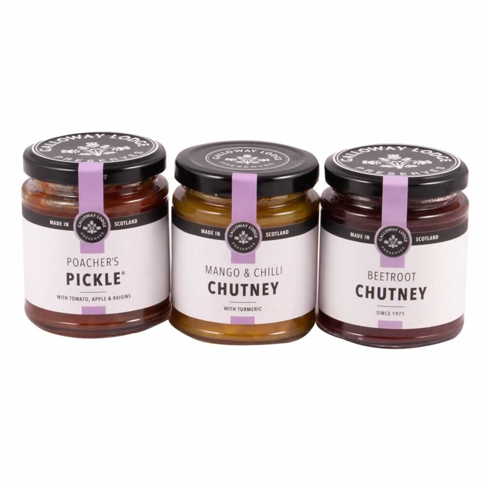 Set of 3 Scottish Chutneys