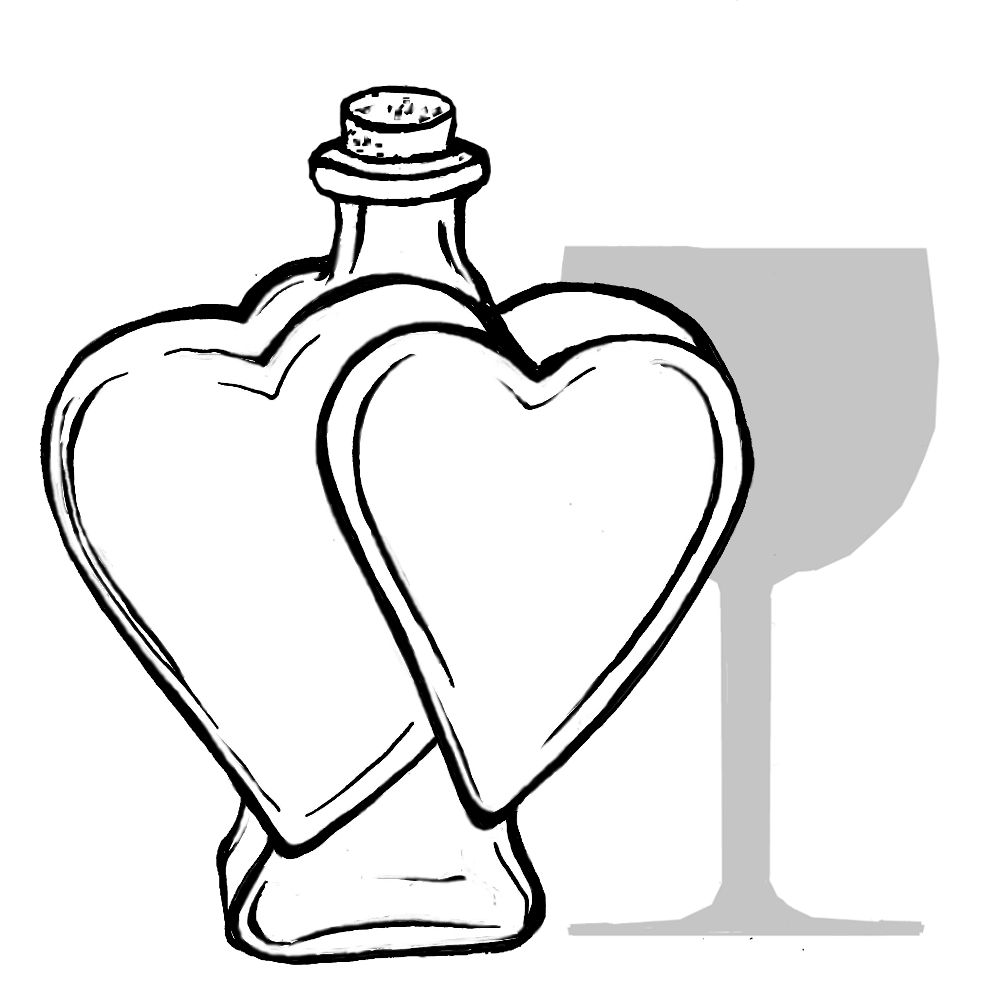 Heart Shaped 500ml Bottle